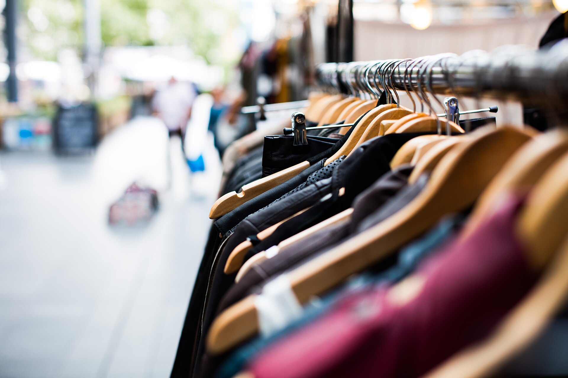 Clean garments arranged on hangers for wardrobe care